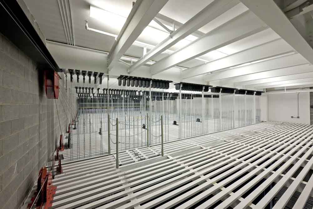 Hylton Performing Arts Center 1300-seat Merchant Hall grid.