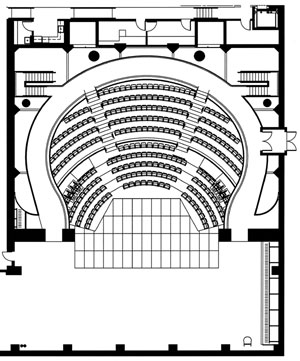 Drawing of theater